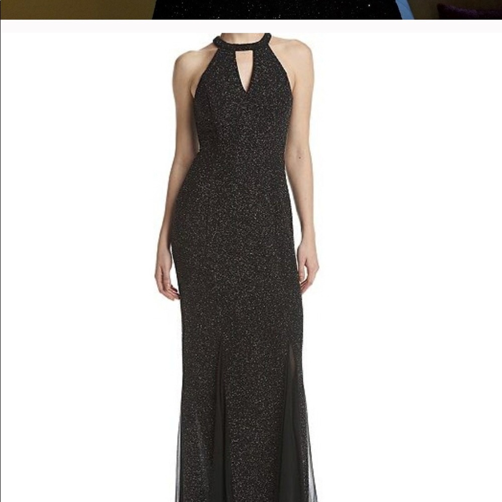 Black Sparkle Evening Gown
